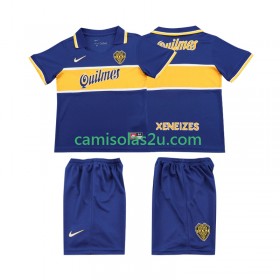 Camisolas de futebol CA Boca Juniors Retro Criança Equipamento Principal 1996 1997 Manga Curta